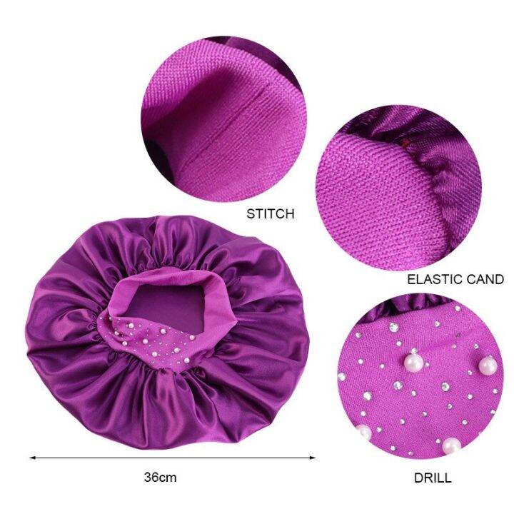 newly-satin-rhinestone-sleeping-women-hat-night-sleep-bath-cap-hair-care-salon-makeup-headband-muslim-hijab-head-cover-bonnet-showerheads