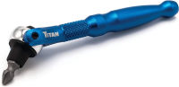 Titan 11317 1/4-Inch Drive Swivel Head Micro Bit Driver , Blue Swivel Head Micro Bit Driver Factory