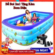 Bể bơi bơm hơi gia đình, tam be boi tre em