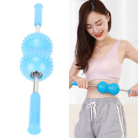 เครื่องมือนวดด้วยตนเอง Fascia Muscle Roller Dual Ball Deep Tissue Massaging ลด Pain Fascia Roller สำหรับขาคอ Roller