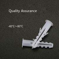 10/100Pcs 5/6/8/10mm Plastic Expansion Tube Pipe Wall Anchors Plugs Expansion With Phillips Head Screw A026