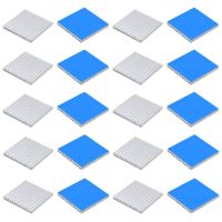 25x25x2.4mm 30pcs Aluminum Heatsink Heat sink Radiator for Electronic Chip IC MOS Cooling With Thermal Conductive Tape Adhesives  Tape