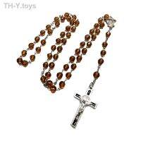 Y.toys 831B 8 mmBeads สร้อยคอ Holy Catholic เครื่องประดับ หัตถกรรมสำหรับคริสเตียนหน้าแรกตกแต่งห้องนอน