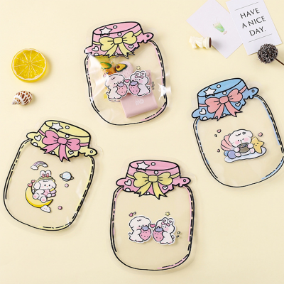 Cute Bottles Shape Zipper Bags Mason Jar Bottles Candy Cookie Packaging Bags Food Gift Wrapping Supplies Birthday Party Decor Gift Wrapping  Bags