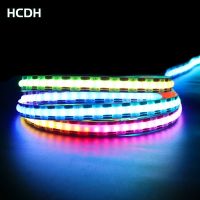 WS2812B Addressable RGB Pixel COB LED Strip For Room Decoration Kawaii 160LED/m 10mm 5V Dream Color LED Tape Dimmable