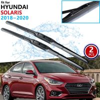 ไม้เช็ดรถเบลดสำหรับ Hyundai Solaris 2018 ~ 2020 HC ที่ปัดน้ำฝนกระจกหน้าสติ๊กเกอร์ตกแต่งรถยนต์ J HC แบบ2019