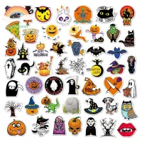 กระเป๋าเดินทางถ้วย TINGTIAN ถ้วยตกแต่งอัลบั้ม Hallowmas Scrapbooking อุปกรณ์การเรียนฟักทองสติกเกอร์ฮาโลวีนฮาโลวีนสติกเกอร์เครื่องเขียนกราฟฟิตีสติ๊กเกอร์ตกแต่ง