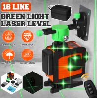 Laser Level-16 Line 360 Horizontal Vertical Cross 4D Green Light Laser Level Self-Leveling Measure Super Powerful Laser Beam