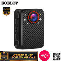 X1 BOBLOV ตัวกล้องขนาดเล็ก1080P ตัวกล้องแบบพกพากล้องถอดได้ SD Card ถึง128GB รองรับฟังก์ชั่นแสงการมองเห็นได้ในเวลากลางคืนแดง/น้ำเงินสำหรับตำรวจสายตรวจตัวกล้องขนาดเล็กรุ่น (ไม่รวมการ์ด)
