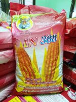 เมล็ดพันธ์ุข้าวโพด อาหารสัตว์ ตรา หัวเสือ LN388 บรรจุถุง 10 กก. รุ่นใหม่กระสอบแดงชมพู