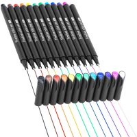 【CC】✙  Colored Pens 12/24pcs Fineliner for Note Taking Calendar Agenda Journaling Project