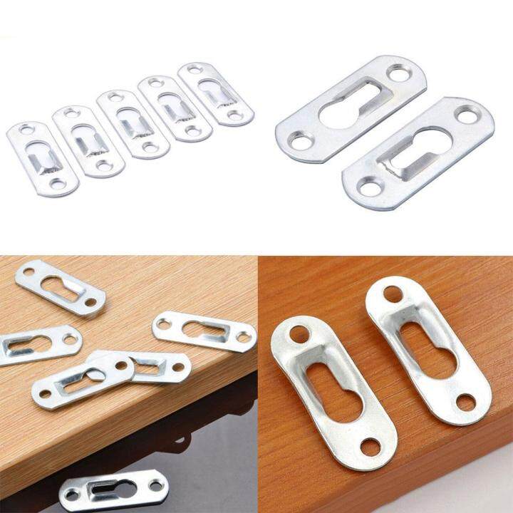 100Pcs Picture Hanger Metal Keyhole Hanging Fasteners For Picture Photo ...