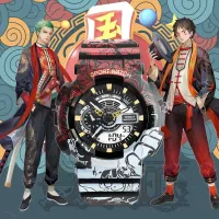 FARRELL Thể thao ngoài trời Đa chức năng Unisex Sáng Đồng hồ thể thao thời gian Đồng hồ nữ Đồng hồ kỹ thuật số Đồng hồ điện tử Anime Đồng hồ đeo tay Ace Đồng hồ đeo tay Luffy
