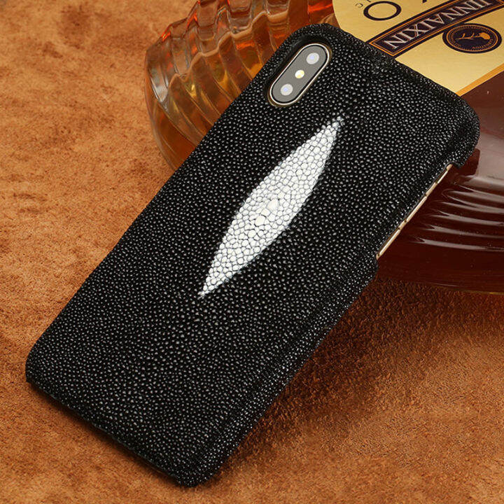 หรูหราของแท้-stingray-หนังเคสศัพท์สำหรับ-apple-x-xs-13-mini-12-11-13-14-pro-max-xr-xs-max-6s-7-8-plus-se-2020ฝาครอบ