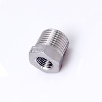 1/2 BSP Male x 1/4 BSP Female Reducer Bushing Thread 201 Stainless Steel Threaded Pipe Fitting Connector For Water Oil Air