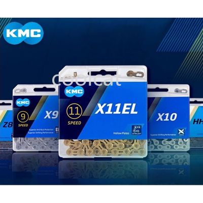 โซ่ KMC X11 X11EL SL โซ่จักรยาน X10ห่วงโซ่ Mtb 10สปีด X10EL โซ่จักรยาน X10SL 8/9/10/11/12สปีดสำหรับ Shimano Sram