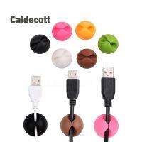 Caldecott ที่จัดสายเคเบิลพลาสติกแข็งคลิปกลมที่ยึดสายเครื่องชาร์จ USB สำหรับสายบนโต๊ะแบบยึดติด