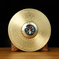 Muy Bien Chinese Feng Shui Brass Compass Bagua Compass Luck Bless Professional Master Supplies Lucky Home Decorations
