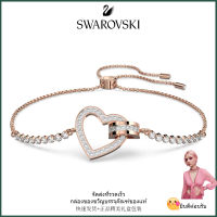 ?Swarovski?สร้อยข้อมือเพชรหัวใจสีทอง Lovely Rose,S925 สร้อยข้อมือแฟชั่นสตรีเงินสเตอร์ลิง,ของขวัญวันเกิดวันวาเลนไทน์