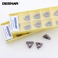 DESKAR 16ERM 16IRM AG55 AG60 LF6018 CNC Threading Turning Tools เครื่องตัดกลึงใบมีดดั้งเดิมเม็ดมีดคาร์ไบด์สําหรับสแตนเลส