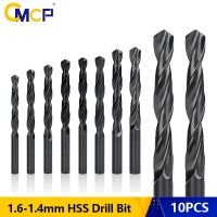 CMCP 1/2pcs 1-14mm Nitride Coating HSS Twsit Drill Bit With 135/118 Tip for Wood Metalwoerking Drilling Hole Cutter Tools