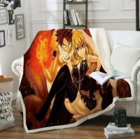 Fairy tail 3D Print Fleece Blanket bed bedspread spread Sherpa blanket