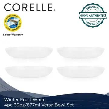 Winter Frost White 30-ounce Versa Meal Bowls, 4-pack