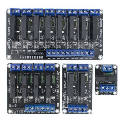 5V 1 2 4 8 Channel SSR G3MB-202P Solid State Relay Module 240V 2A Output with Resistive Fuse For ARDUINO Diy Kit