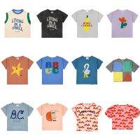 Bobo Childrens T-shirt 2023 Spring Summer New Ins-style Baby Boys and Girls Casual Cartoon Short Sleeve Top 1-11Y