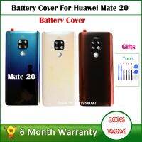 อะไหล่ Huawei Mate 20สำหรับซ่อมกระจก Mate20เคสด้านหลังโทรศัพท์ประตูหลังพร้อมเลนส์กล้องถ่ายรูป