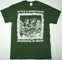 TYPE O NEGATIVE ORCHESTRA OF DEATH FOREST GREEN T SHIRT PETER STEELE CARNIVORE