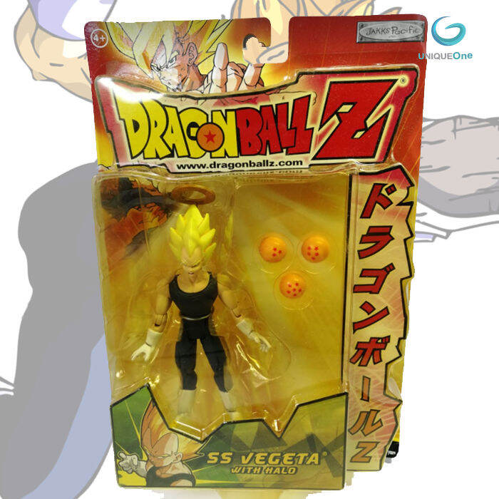 Jakks Pacific Dragon Ball Z DBZ SS Vegeta with halo Action Figure Rare collection figure(5