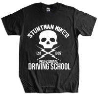 【New】 Mens Luxury Cotton T Shirt GRINDHOUSE: DEATH PROOF Driving School T-Shirt Unisex Tee-Shirt Women Top Tees