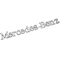 ป้ายสัญลักษณ์ Mercedes Benz Original ของแท้ สวยงาม ส่งเร็ว โลโก้ตัวอักษร สีเงิน เบนซ์ Rear Trunk Side Emblem Sticker Badge For Mercedes C E S GLK (0661)