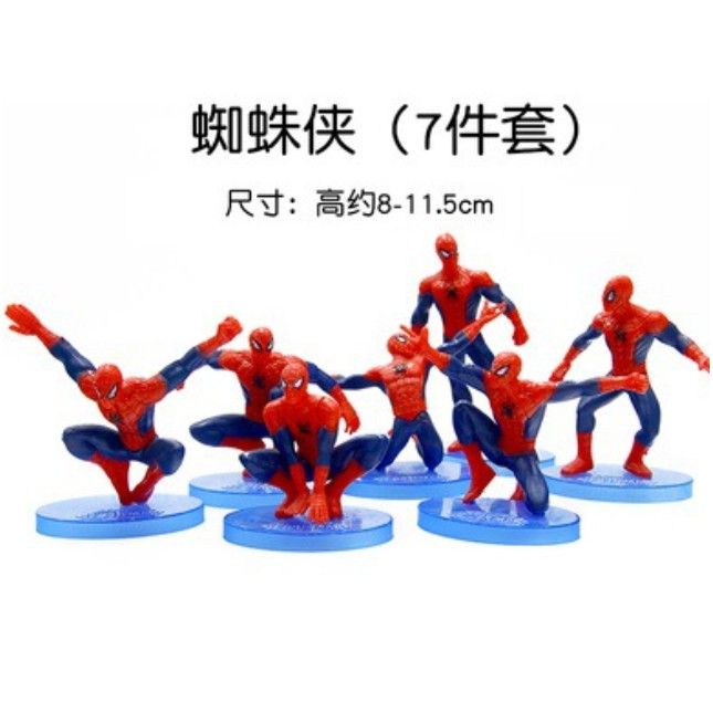 โมเดลสไปเดอร์แมน-spiderman-โมเดลสไปเดอร์แมนเซ็ต7ตัว-pvc