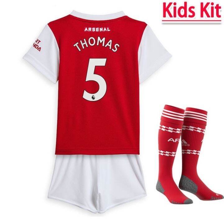 2022-2023-arsenal-home-kids-kit-football-shirt-children-top-and-shorts-set-jersey-with-epl-patch-socks