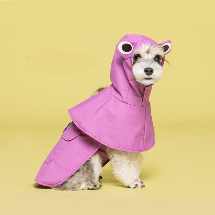เสื้อแจ็กเก็ตกันฝน-มีฮู้ด-หนัง-pu-กันน้ํา-สําหรับสัตว์เลี้ยง-สุนัข-แมว