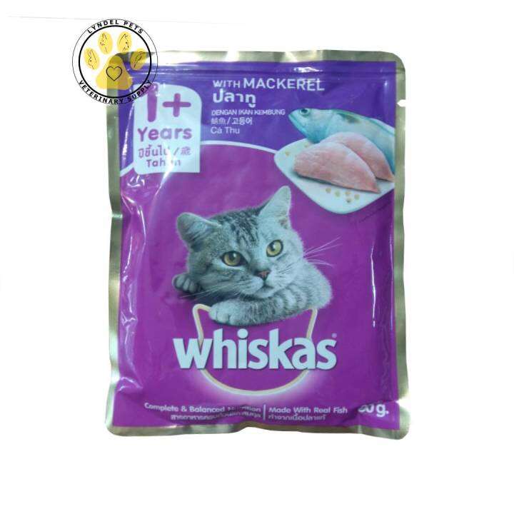 Whiskas Wet Food MACKEREL Pouch/Sachet (80 g) | Lazada PH