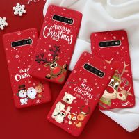 Cartoon Christmas Case For Samsung Galaxy S10e S20 S21 FE S22 Ultra S8 S9 S10 Plus Note 8 9 10 Lite 20 M31 M32 M52 Matte Bumper