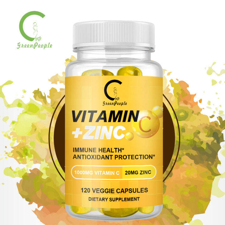 GPGP GreenPeople Vitamin C with Zinc Capsules Vitamin C 1000mg and Zinc