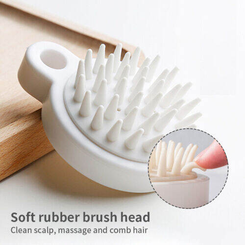 Silicone Scalp Massager Shampoo Brush, Hair Scrubber with Soft Silicone