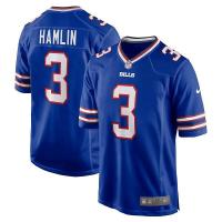 The NFL football clothing buffalo bills HAMLIN17 3 the second generation short sleeve T-shirt embroidery kit  NFL jersey