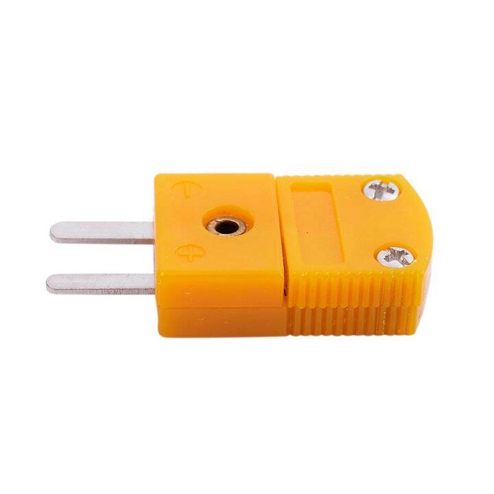 5pcs-rtd-circuits-k-type-temperature-sensor-thermocouple-plugs-yellow