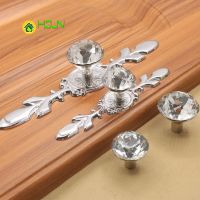 【CW】 2 pcs handle single hole European simple drawer cabinet wardrobe transparent glass door base