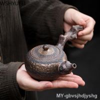 【hot】✔ New Chinese side handle Antique Teaware ceremony gifts 220ml