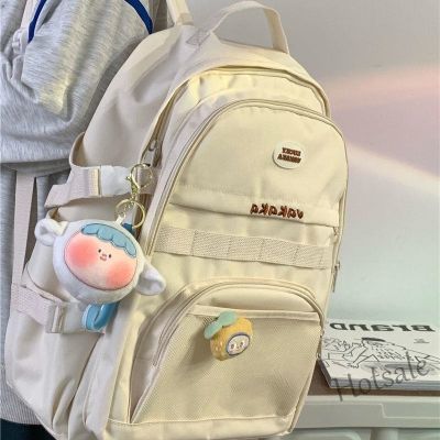 【hot sale】♚☜ C16 New Ins Dirty Resistant Japanese and Korean Backpack Student Large Capacity Schoolbag Girls Travel Bag