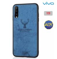 ❌[รับประกันสินค้า]❌ Deer Case Vivo Y19 Case Slim HYBRID Soft สำหรับ เคส Vivo Y19 เคสวีโว่ เคสโทรศัพท์ เคสมือถือ พร้อมผ้าลินิน ผ้าใบ Stripe กันน้ำ เท่ห์สไตส์ผู้ชาย สินค้าใหม่