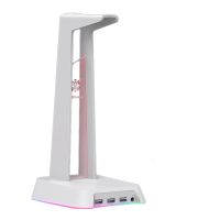 Onikuma St-2 Headset Stand Rgb with 3 USB Ports Desktop Headset Stand is Suitable for Pc Gamers Headset