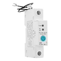 1P EWelink Single Phase Din Rail WIFI Smart Energy Meter Powers Consumption KWh Meter Wattmeter Plastic Brand New High Guality for Alexa Google