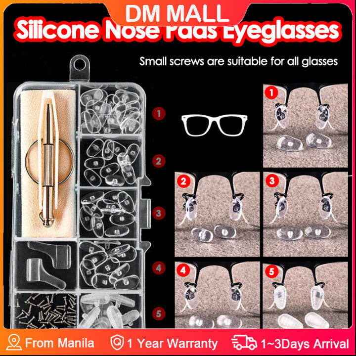 Eye Glasses Screw 100-Pack Gold Eyeglass Screws Nose Pad Hinge